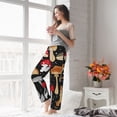 thumbnail image 4 of Uemuo Various Mushrooms Pattern Women's Wide Leg Palazzo Lounge Pants with Pockets Light Weight Loose Comfy Casual Pajama Pants-XX-Large, 4 of 9
