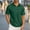Army Green, variant on Summer Fitness Men's Crew Neck and Turn-Down Collar Short Sleeve Pocket T-Shirt Casual Business Fitness Solid Color Retro Breathable Quick-Dry Cotton-Blend Tee Summer Fitness