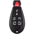 thumbnail image 2 of CCIYU Keyless Remote+Keyless Shell for IYZ-C01C, 7 Button Replacement Keyless Entry Remote Start Key Fob Car Fobik for Chrysler 300 for Chrysler Town Country for Dodge, 2 of 5