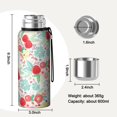 thumbnail image 7 of 20 Oz Pioneer Flower Coffee Tumbler Double Wall Insulated Stainless Steel Water Bottle | Metal Reusable Thermoses Flask with Cup Cap | Leak & Sweat Proof with Anti-Dust Lid, 7 of 7