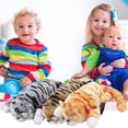thumbnail image 1 of Jouet en Peluche de Chats Électriques Simulés Poupée Roulante Réaliste Drôle Rembourrage en Coton Interactif Animaux de Compagnie Roulent Jouets de Chambre Cadeaux d'Anniversaire Gris, 1 of 9