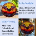 thumbnail image 4 of Bat and Sunset Stained Glass Suncatcher Window Hangings Colored Handmade Glass Suncatcher Crafts Kits for Indoor Garden Christmas Decoration 16x16cm(8), 4 of 7