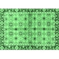 thumbnail image 1 of Ahgly Company Indoor Rectangle Abstract Emerald Green Modern Area Rugs, 4' x 6', 1 of 4