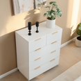 thumbnail image 3 of GZXS Dresser for Bedroom with 5 Drawers, Chest of Drawers, Closet Storage Organizer for Living Room, Entryway, White, 3 of 11
