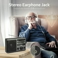 thumbnail image 5 of Jazmm AM FM Portable Radio, Large Knob Easy Operated, Portable Transistor Radio, AC/Battery Dual Power  for Senior, Elderly, 5 of 7