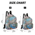thumbnail image 2 of FORMRS Mini Backpack Purse for Women Travel Daypack Casual Shoulder Bag, Blue Plants Window, 2 of 7