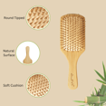 thumbnail image 2 of AJIVI Brosse à Cheveux à Palette en Bambou, 2 of 4