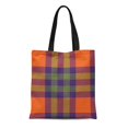 thumbnail image 1 of NUDECOR Canvas Tote Bag Colorful Pattern Color Plaid Modern Tartan Geometric Pretty Abstract Durable Reusable Shopping Shoulder Grocery Bag, 1 of 1