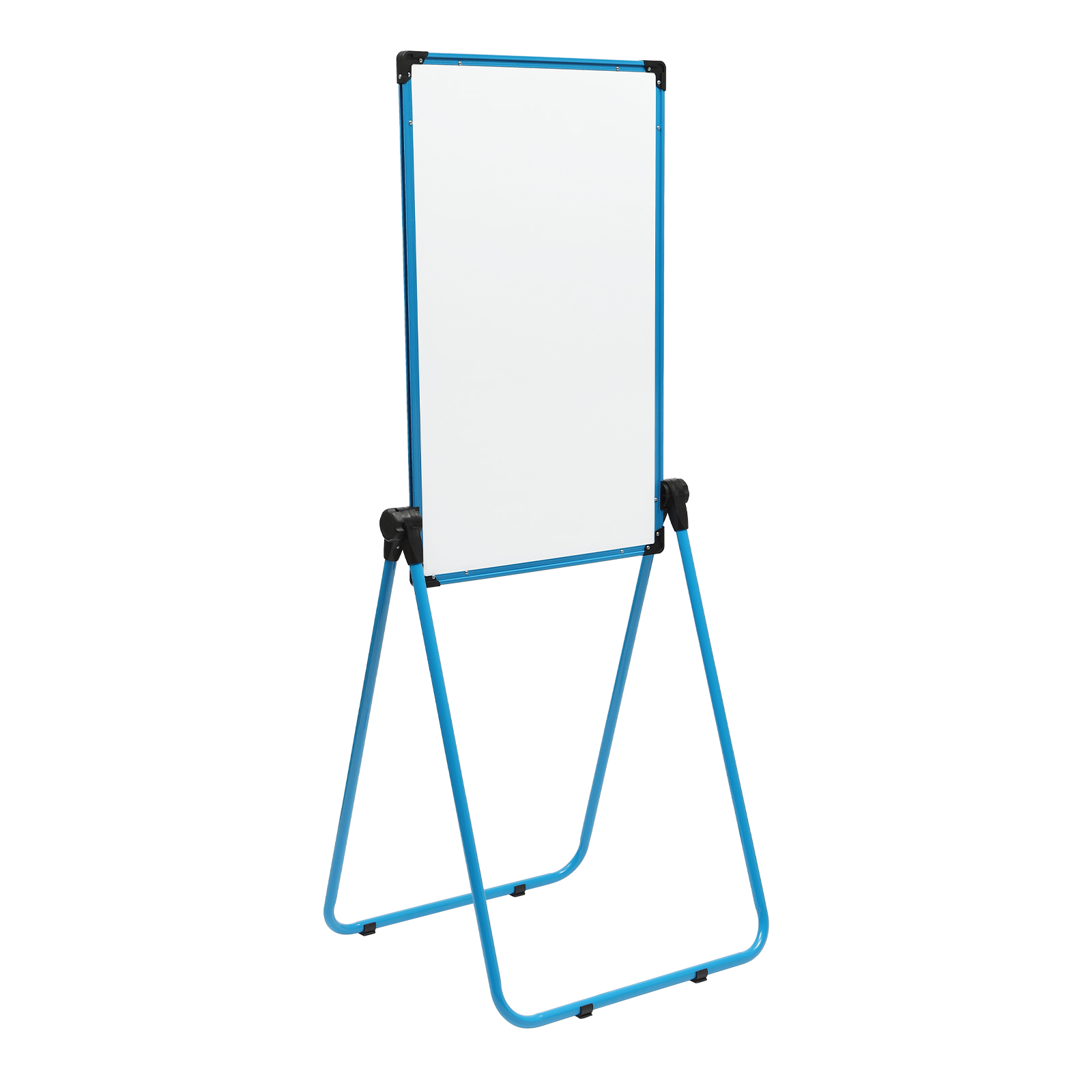 36*24 inch Stand White Board 360° Rotatable Design Double-sided Writable Whiteboard Magnetic Dry Erase Board U-shaped Foldable Whiteboard Free Standing Mounting Type