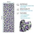 thumbnail image 2 of Green and Purple Of Leopard Print Hot Yoga Mat Towel Non Slip for Hot Yoga - Quick-Drying Yoga Mat Cover with 4 Corner Pockets with Travel Bag - Hot Yoga Towel Non Slip 70"x26", 2 of 6