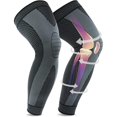 thumbnail image 1 of (M) Rodillera deportiva extendida, rodillera de compresión elástica antideslizante transpirable para deportes, correr, desgarros de menisco, artritis médica, 1 of 5