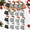 24-Horror, variant on 24 Minimas Stockings Bulk Black And White 6 Inch