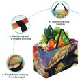 thumbnail image 3 of Turtle Large Capacity Oxford Cloth Reusable Foldable Storage Bins Easter Basket Box, 3 of 7