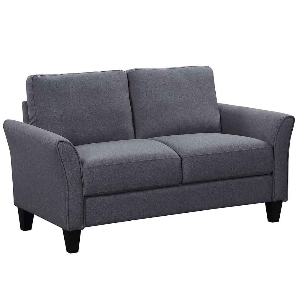 Kepooman 3P+2P Sectional Sofa, 5-Seater Wooden Frame Couch, Upholstery Fabric Sofa for Home Living Room, Black (2pcs) Kepooman 3P+2P Sectional Sofa, 5-Seater Wooden Frame Couch, Upholstery Fabric Sofa for Home Living Room, Black (2pcs)