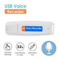 thumbnail image 3 of SK001 Pluma portátil de grabadora de voz de audio digital USB con tarjeta TF y disco U (blanco) Likrtyny  Para estrenar, 3 of 4