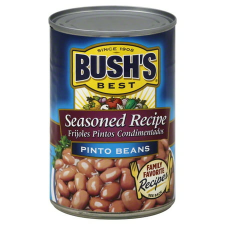 BUSH'S BEST Pinto Beans Seasoned Recipe, 16.0 OZ (Best Southern Pinto Bean Recipe)