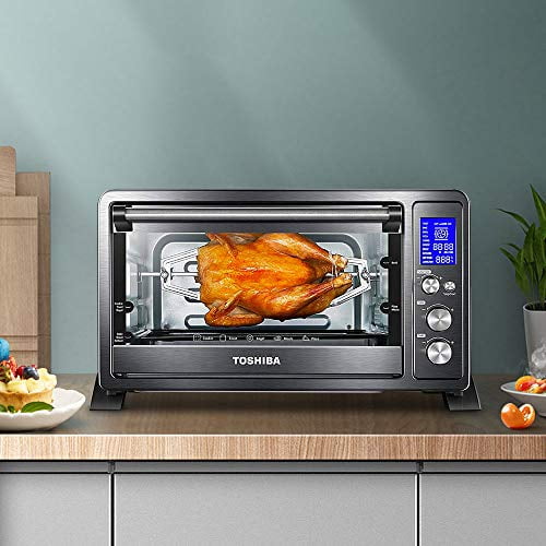 Toshiba MC25CEY-BS Convection Oven Black Stainless Steel 6-Slice Bread//12-Inch Pizza