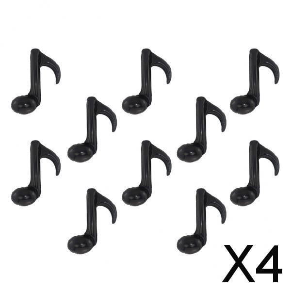 3 globos de aluminio con nota musical única, decoración para concierto, boda, fiesta, graduación, color negro 4 piezas