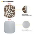 thumbnail image 4 of Kuiaobaty Foldable Car Windshield Sunshade 2 Pack Auto Front Window Sunshade Sun Shield Protector Automotive Accessories Retro Brown Cow Print Pattern for Mini SUVs Small Sedans, 4 of 6