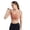 A11-Orange, variant on Women's Y-Back Sports Bra with Removable Pads Racerback Design Thin Spaghetti Straps for Workout and Yoga White M