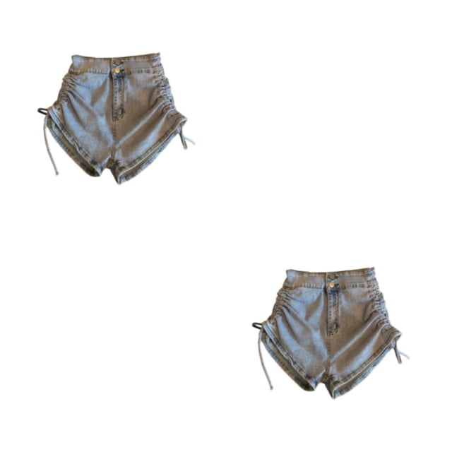 Minnieouse Ropa de calle Retro, pantalones cortos de verano, disfraz de niña, dulce regalo, pantalones de ocio de cintura alta, resistencia al Type5 NO5