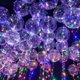 thumbnail image 2 of Globo de aire Popo con luz LED de 45 cm, transparente, con luces intermitentes de colores variados, con cable de cobre de 3 m y barra de luz LED para decoración de cumpleaños, Navidad, bodas, Hallow, 2 of 4