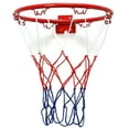 thumbnail image 2 of 3 Pcs 32cm Wall Mounted Basketball Hoop Netting Metal Rim Hanging Basket-Ball Wall Rim with Screws Indoor Outdoor Sport, 2 of 8