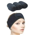thumbnail image 1 of Diadema facial para spa para lavar maquillaje, ducha cosmética, banda para el cabello suave para mujer, paquete de 3, 1 of 8