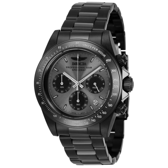 Invicta Men's 36741 Speedway Quartz Chronograph Grey, Black Dial Watch