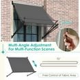 thumbnail image 4 of AECOJOY 55"x50" Manual Retractable Patio Awning in Dark Grey, 4 of 7