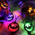 thumbnail image 1 of 20 guirnaldas de luces LED decorativas de 3 metros impermeables para Halloween (un murciélago), 1 of 6