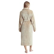 Womens Cozy Fleece Bathrobe  Plush Comfort Robe for Women