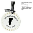 thumbnail image 6 of Homerr 2024 Solar Eclipse Ornament Solar Eclipse Decor 2024 Solar Eclipse Acrylic Ornament - Depicts Totality States, Keepsake for Astronomy Lovers, 6 of 11