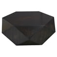 thumbnail image 5 of Uttermost Volker Small Geometric Wood Coffee Table in Worn Black, 5 of 7