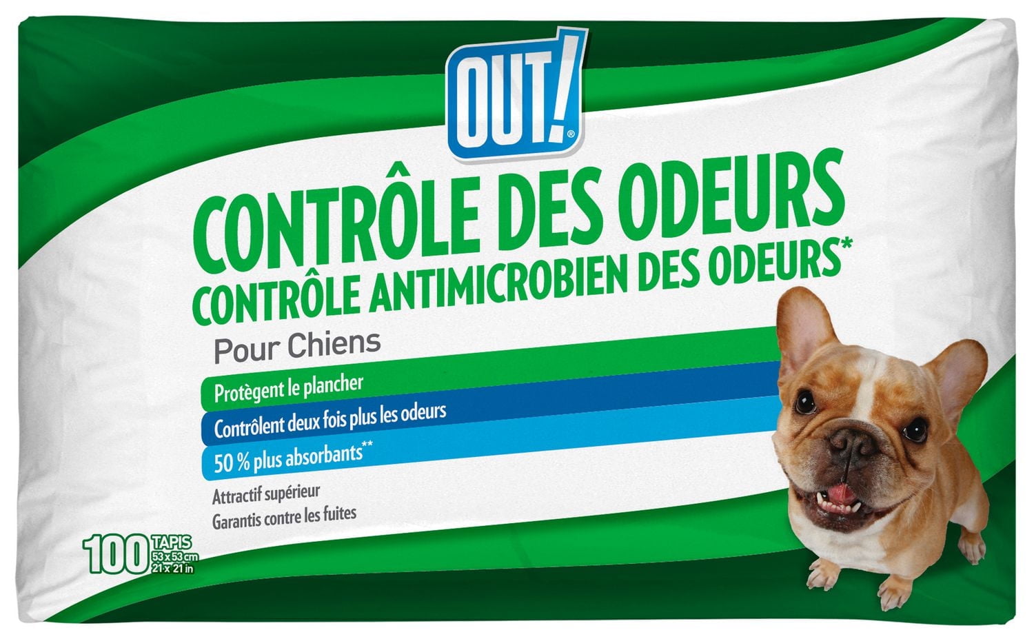 OUT! Antimicrobial Odour Control Dog Pads