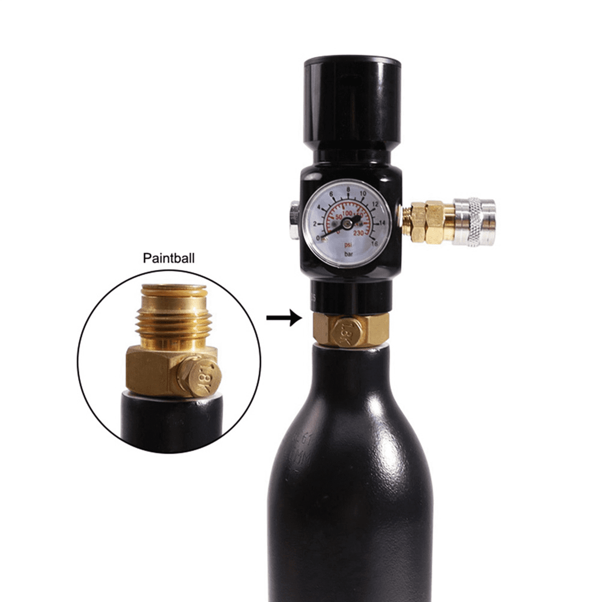 3X Regulator Mini Co2 Regulator for Pneumatic Tools Including , Staplers