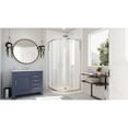 thumbnail image 5 of DreamLine Prime 33 in. D x 33 in. W x 74 3/4 in. H Clear Framed Sliding Shower Enclosure in Chrome, Corner Drain Biscuit Base Kit, 5 of 16