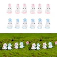 thumbnail image 1 of Conjunto De 12 Estatuas De Adornos De Jardín De Hadas En Miniatura De Navidad Para Azul + Rosa shamjiam Muñeca de figura de acción de unicornio, 1 of 8