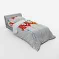 thumbnail image 2 of Ambesonne Birthday Bedding Set 3 Pcs, Flying Balloons Art, Twin XL, Red Orange and Hot Pink, 2 of 2