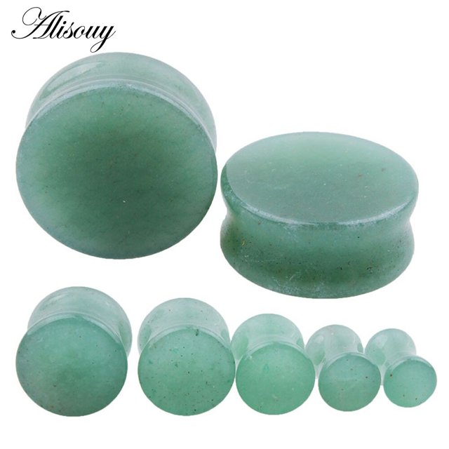 1 unidad de tapones para los oídos de piedra, calibres, pendientes para mujeres y hombres, tapón para los oídos, túnel de carne, Piercing expansor, expansor de oreja, Piercing para el cuerpo, joyería Tan Jianjun unisex