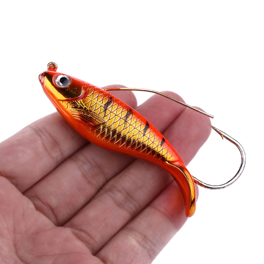HENGJIA Fishing Lures, Swimbaits for Bass Fishing, Great Weedless Bass Lures, 5 Pack VIB Lifelike Hard Baits Sinking Fishing Jigs for Freshwater and Saltwater Bass, Redfish, Trout, Walleye