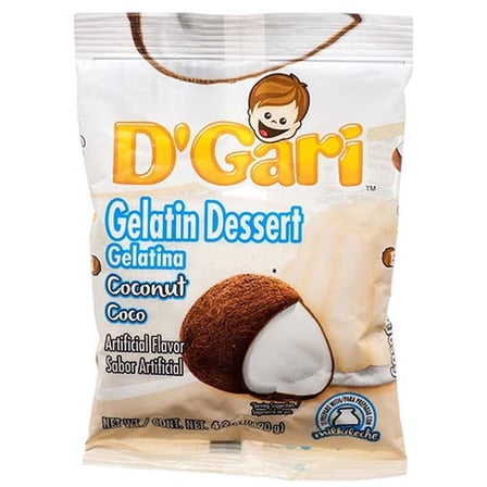 D'Gari Gelatin, Coconut 4.2 oz (Pack of 3)