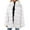 White-A, variant on Penkiiy Women's Faux Fur Jackets Autumn Winter Leopard Coats Loose Fur Coat with Pockets L Green