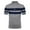 Grey, variant on Mens Polo Shirt Golf Short Sleeve Stripe Sports Casual Business Tops Comfortable Summer Breathable Mens T-Shirts