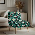 thumbnail image 3 of HELLHERO Daisies Slipper Chair Soft Cover, Foldable Easy Installation Armless Accent Chair Protector for Dining Room Home, 3 of 8