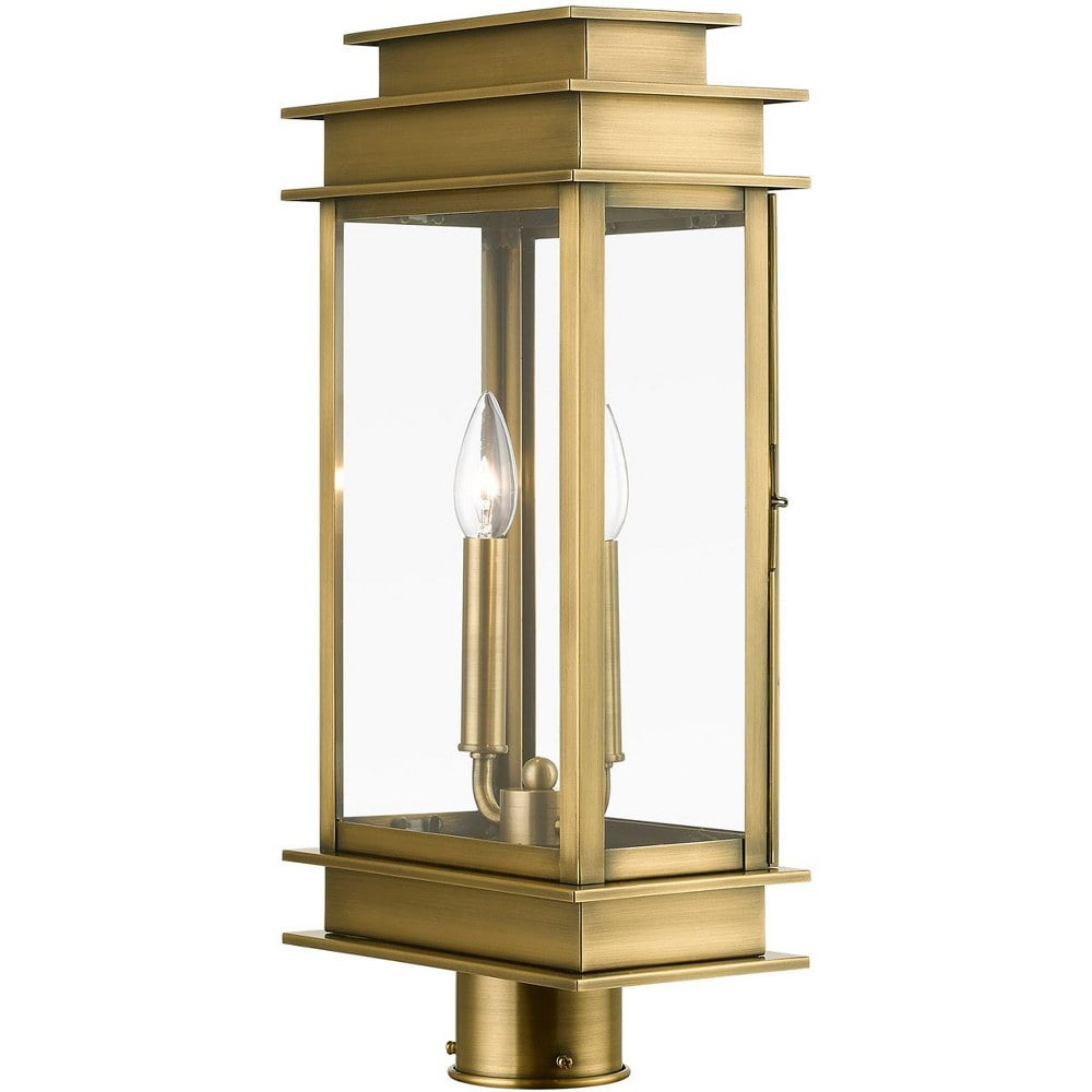 Livex Lighting - Princeton - 2 Light Large Outdoor Post Top Lantern In Classic