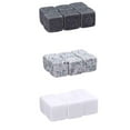 thumbnail image 2 of Bewildely Piedras de hielo para whisky, cubos enfriadores para bebidas, rocas de vino, granito, 6 unidades/juego Barra de herramientas, 2 of 6