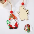 thumbnail image 5 of 12Pcs/Set Christmas Wooden Hanging Crafts Multi Santa Clause Ornament For Xmas Party Home Decorations Kids DIY Painting Gifts, 5 of 5