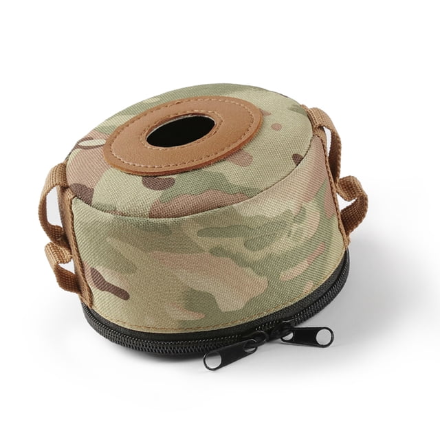 Greeniant Cubierta de tarro para acampar, funda protectora para botella al aire libre, caja de pañuelos portátil de tela Oxford con correa lateral, Kits de desorden para acampar No.01 Greeniant OD001936-01