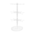 thumbnail image 4 of Soporte giratorio para exhibición de joyas, soporte para pulseras, torre para pendientes, soporte giratorio colgante. 3 niveles claros, 4 of 9
